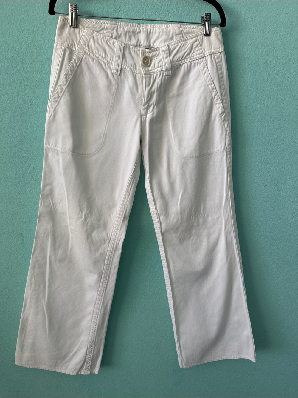 James Perse White Wide-Leg Pants